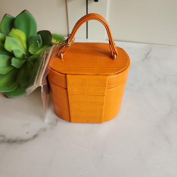 NWT Scottish Brand Rowallan Bonded Leather Travel Jewelry Case Set - Picture 7 of 16